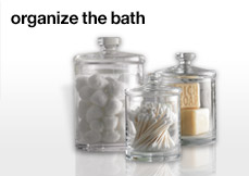 Bathroom storage.